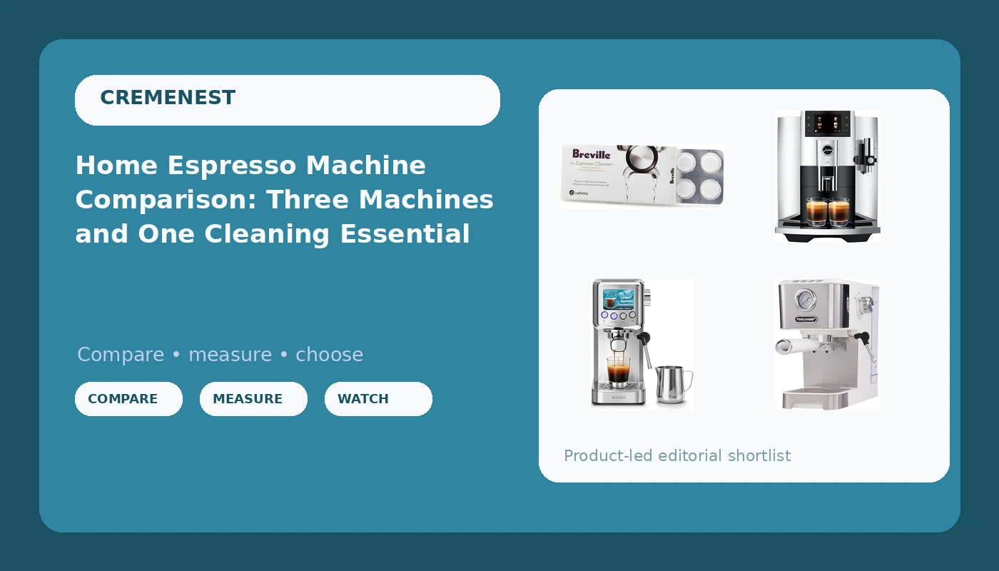 Home Espresso Machine Comparison: Three Machines and One Cleaning Essential