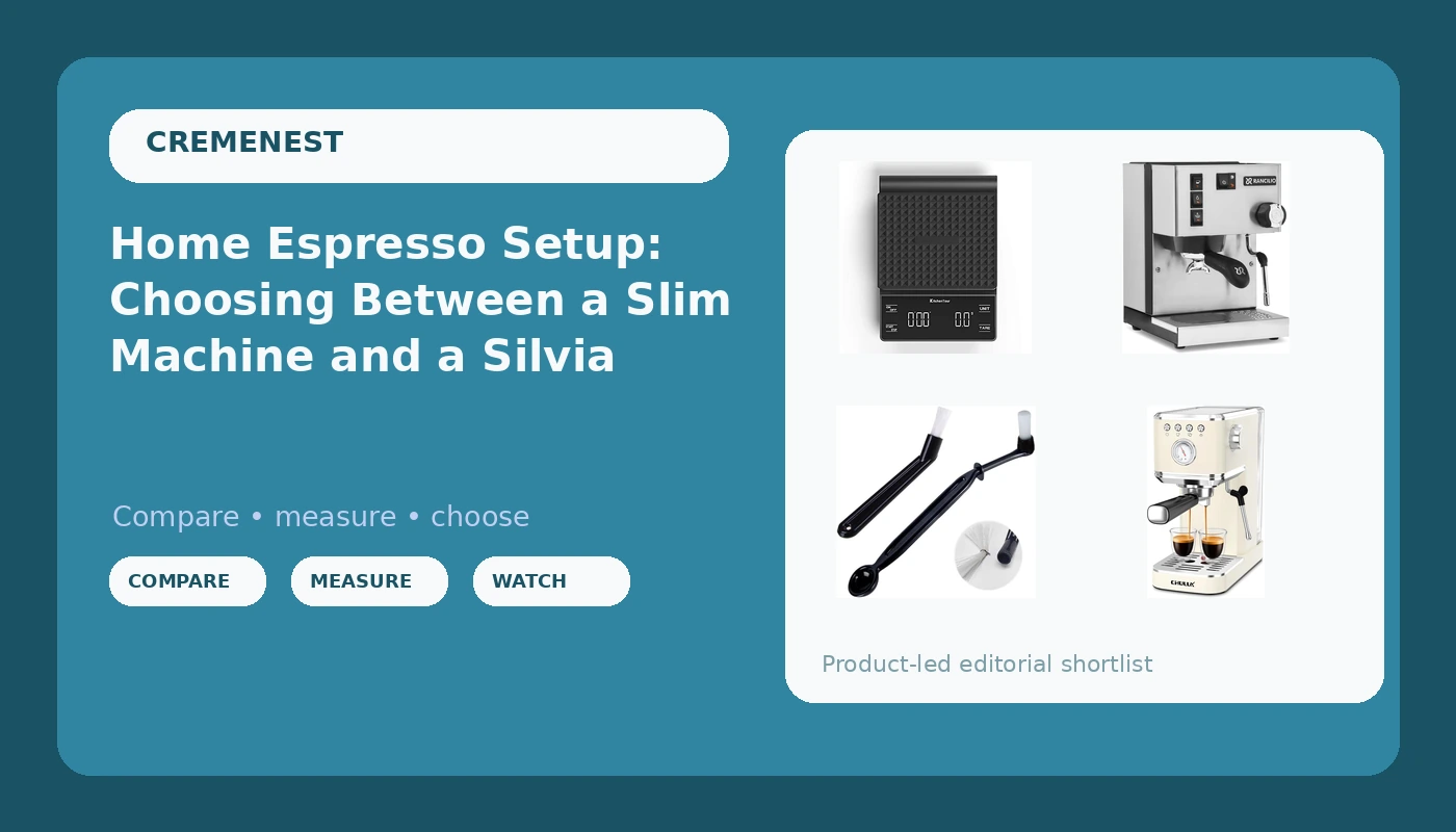 Home Espresso Setup: Choosing Between a Slim Machine and a Silvia