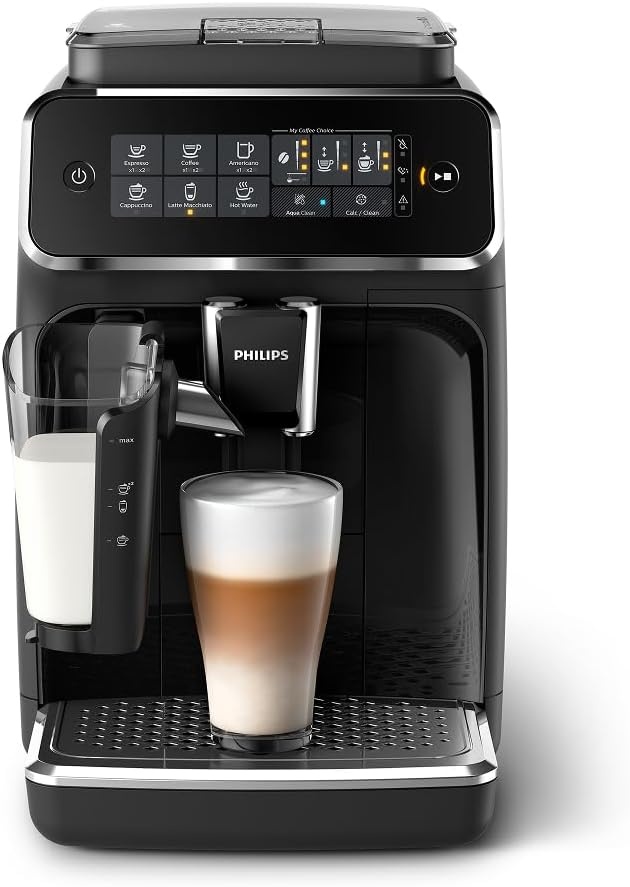 Philips 3200 Series fully automatic espresso machine with LatteGo milk frother