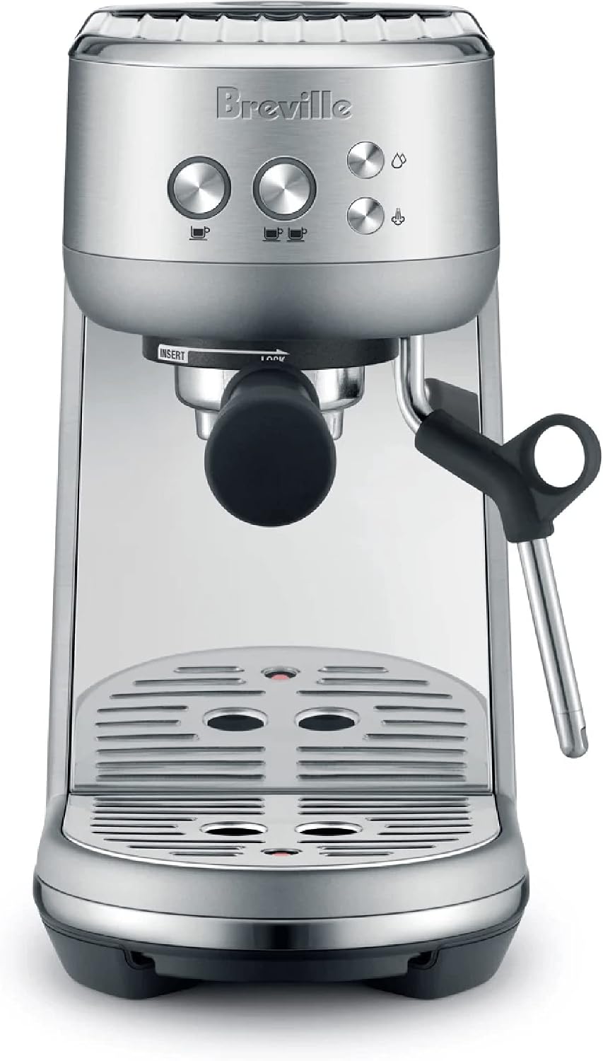 Breville Bambino espresso machine in brushed stainless steel