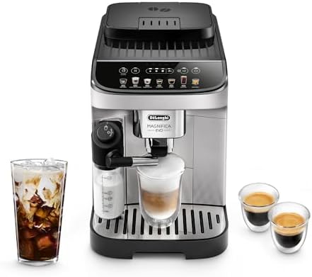 De'Longhi Magnifica Evo Automatic Espresso Machine, Milk Frother, Silver