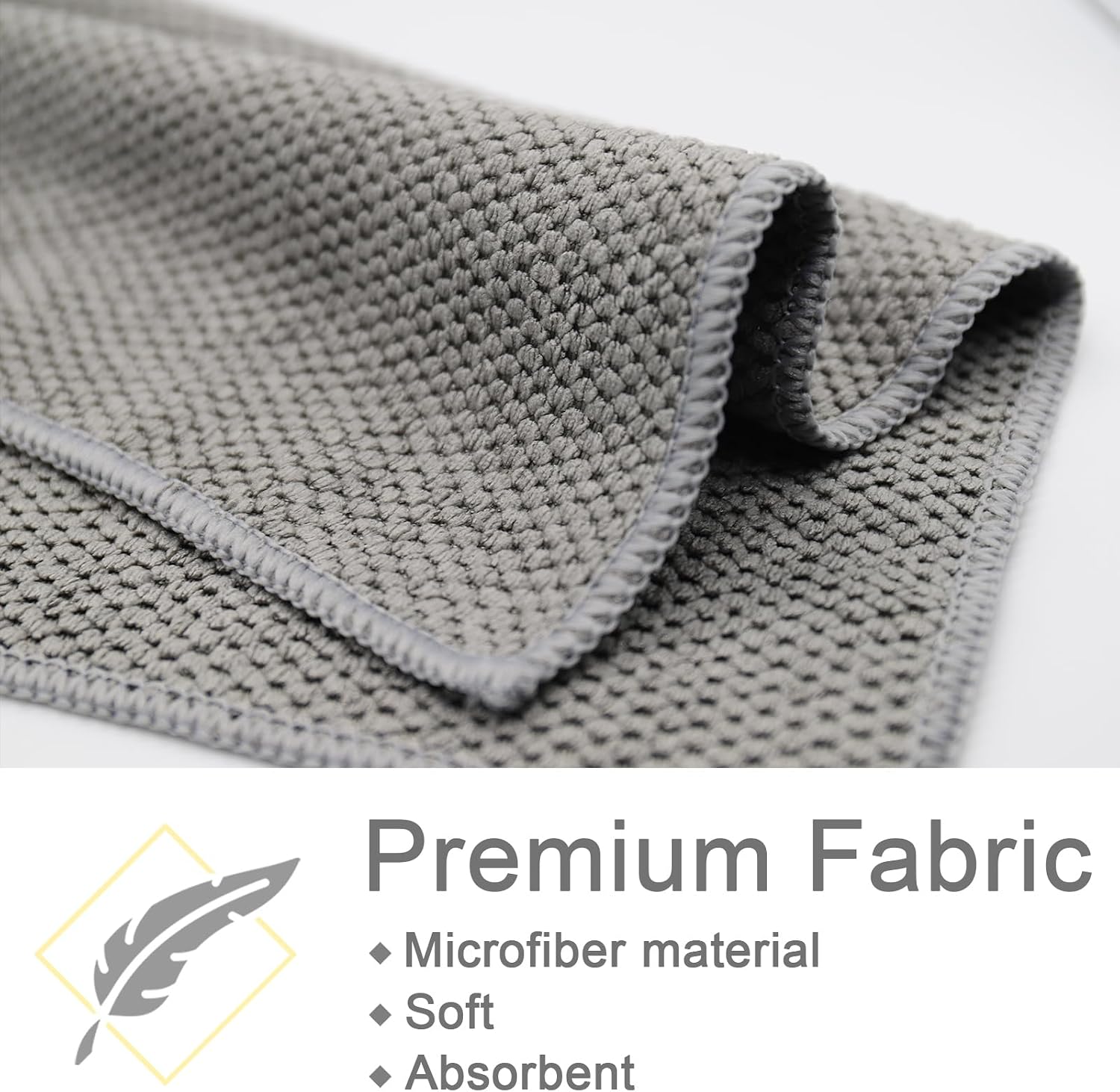 Six pack of barista microfiber cleaning towels