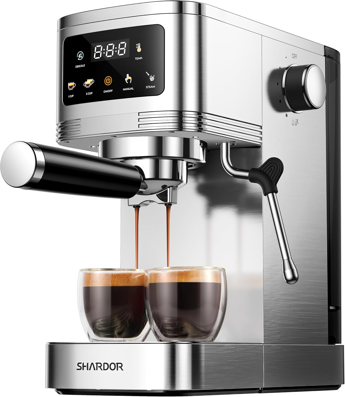 SHARDOR Espresso Machine 20 Bar with Milk Frother and Touchscreen
